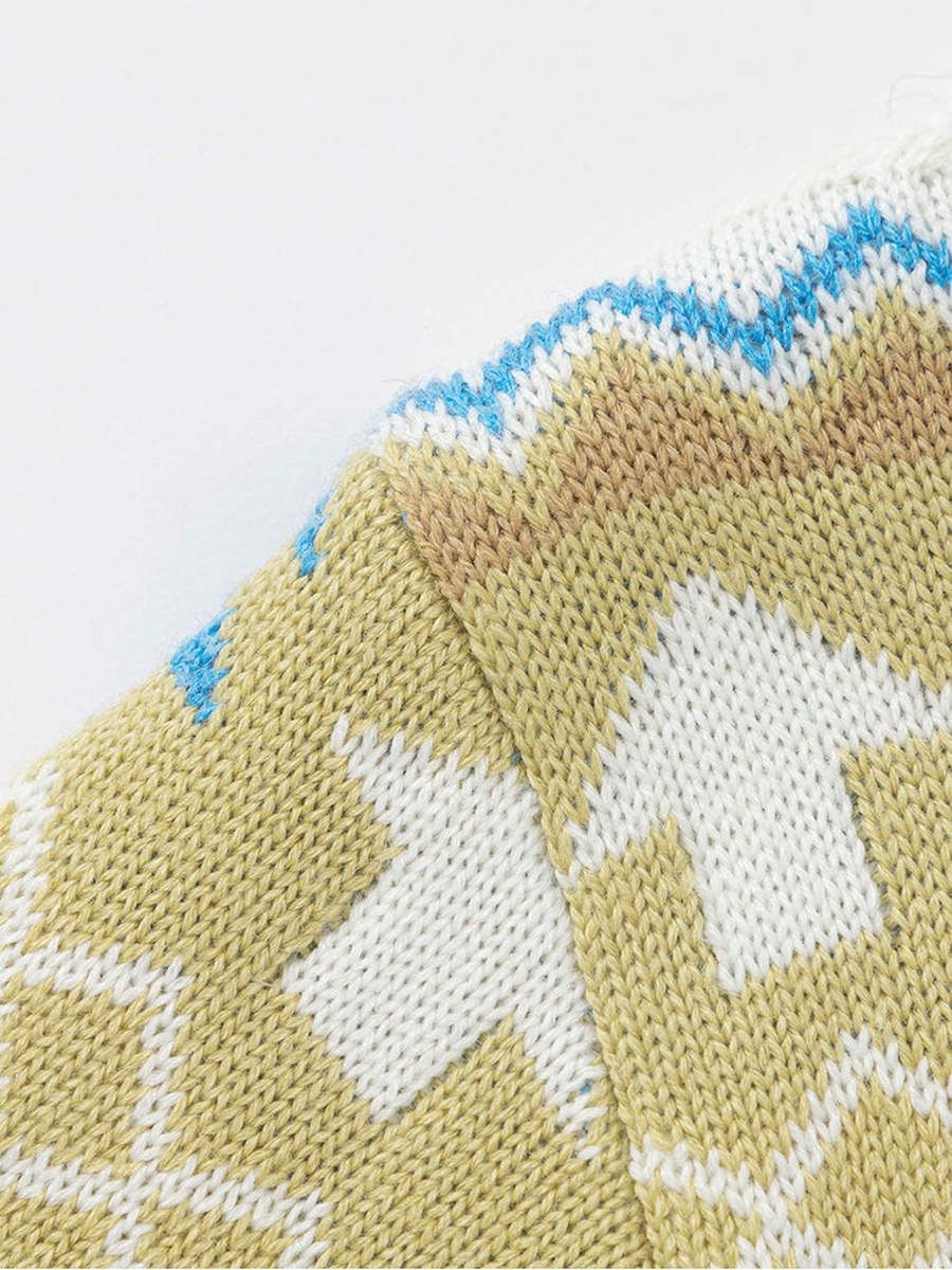 Printed Knitted Pullover