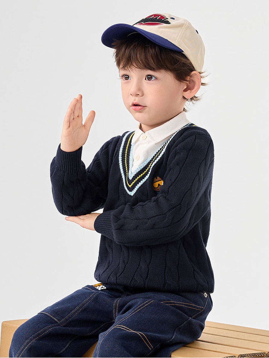 Printed Knitted Pullover