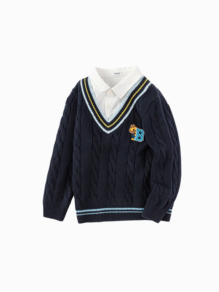 Printed Knitted Pullover