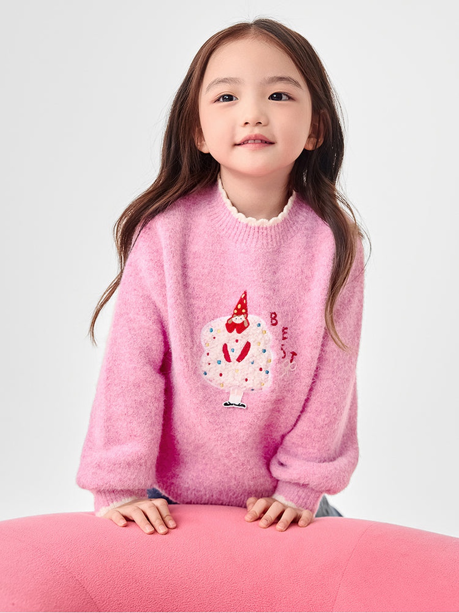Knitted Sweater with Print