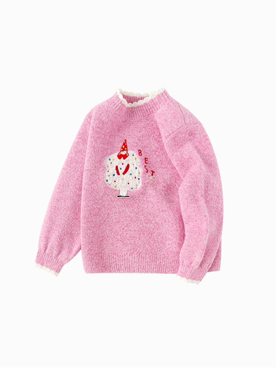 Knitted Sweater with Print