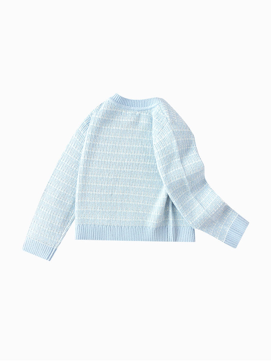 Contrast Colored Knitted Cardigan