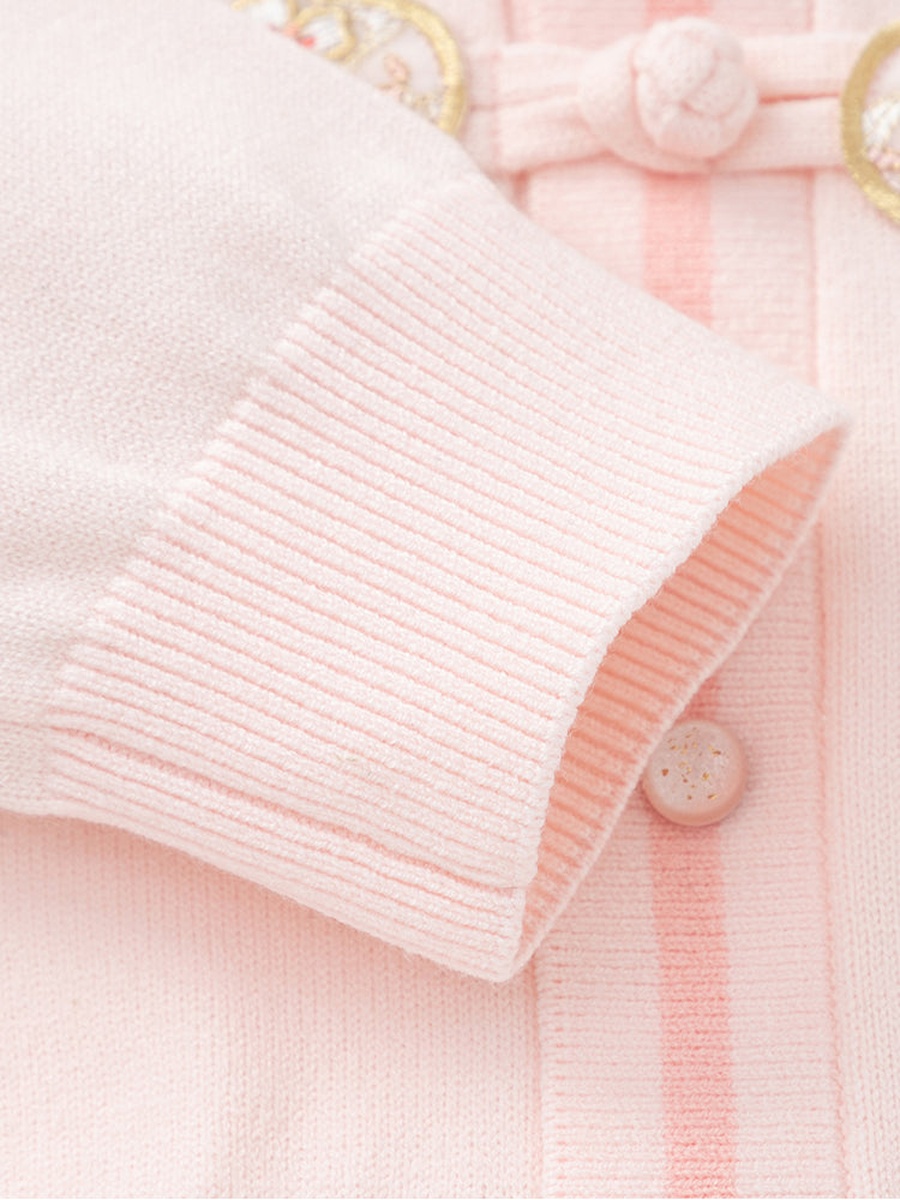 Applique Detail Knitted Cardigan