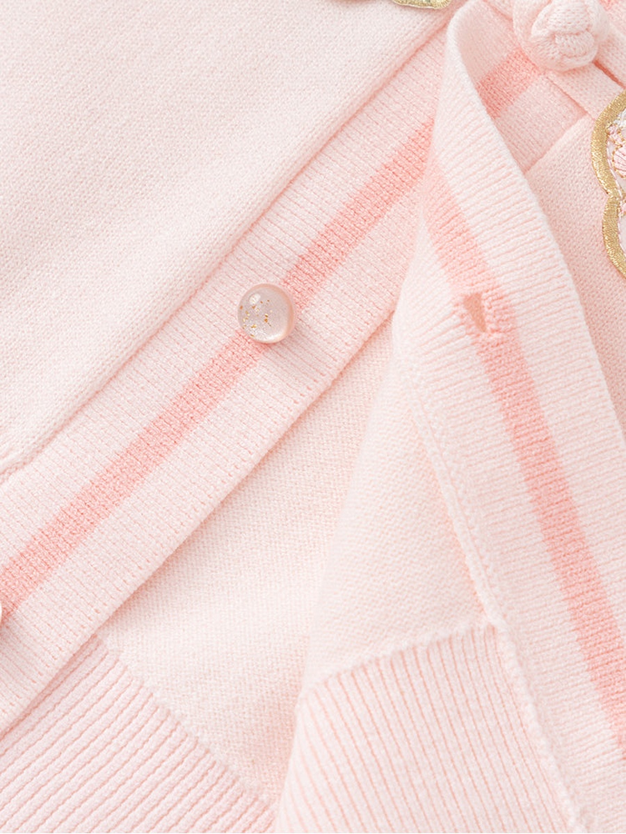 Applique Detail Knitted Cardigan