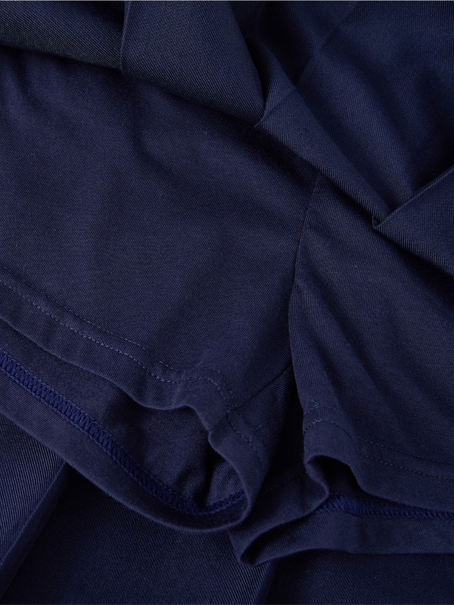 Short Pleated Skirt with Ribbon Detail