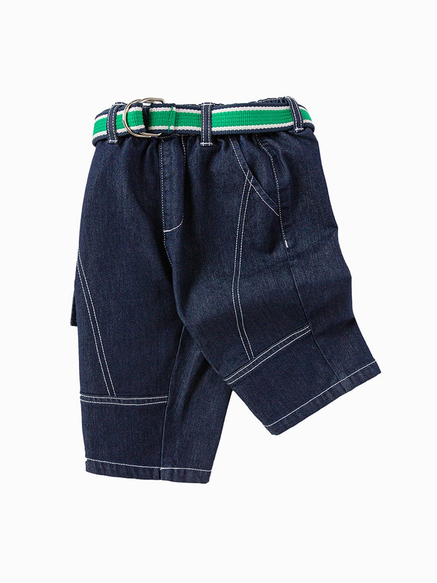 Denim Three-Fourth Shorts