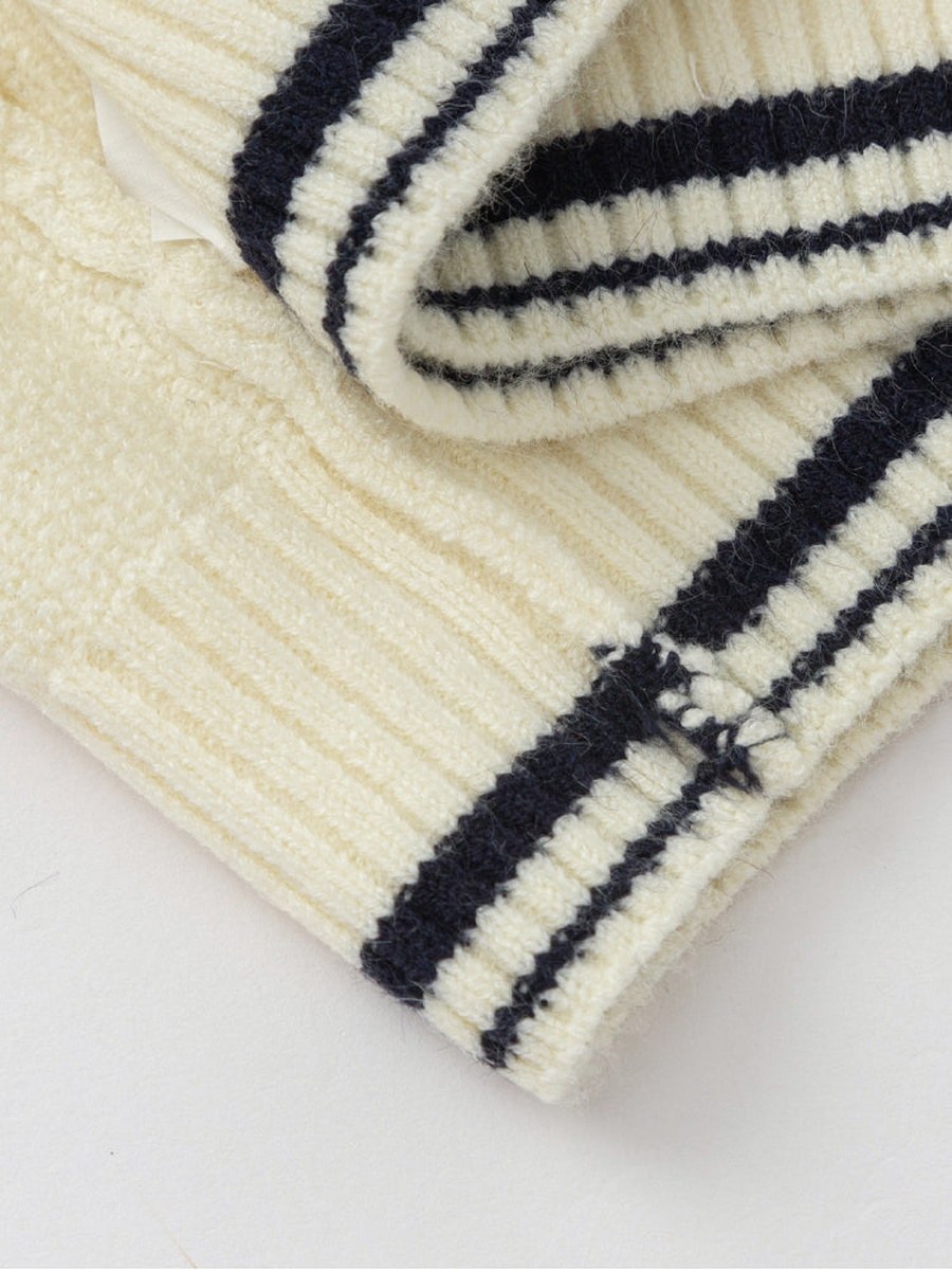 Layered Shirt with Knitted Vest
