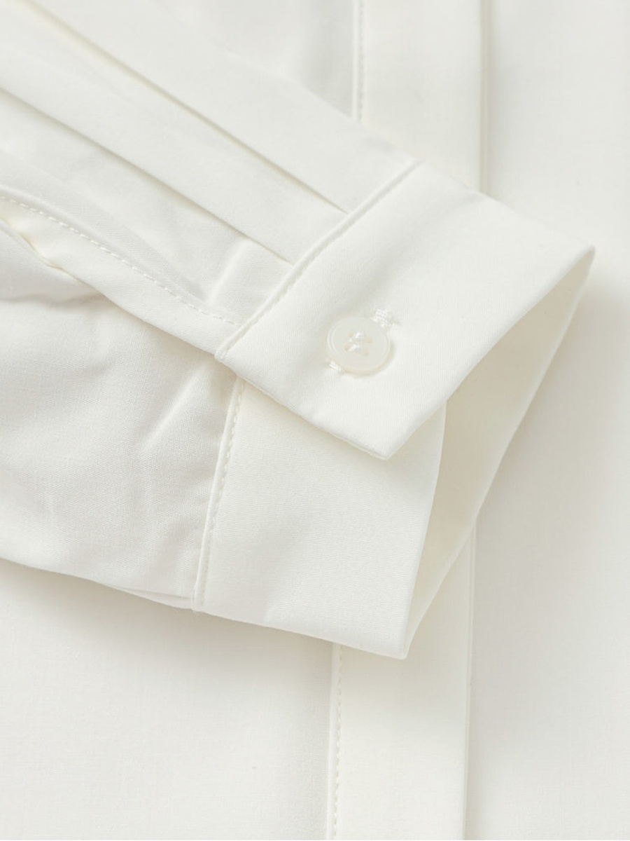 Layered Shirt with Knitted Vest