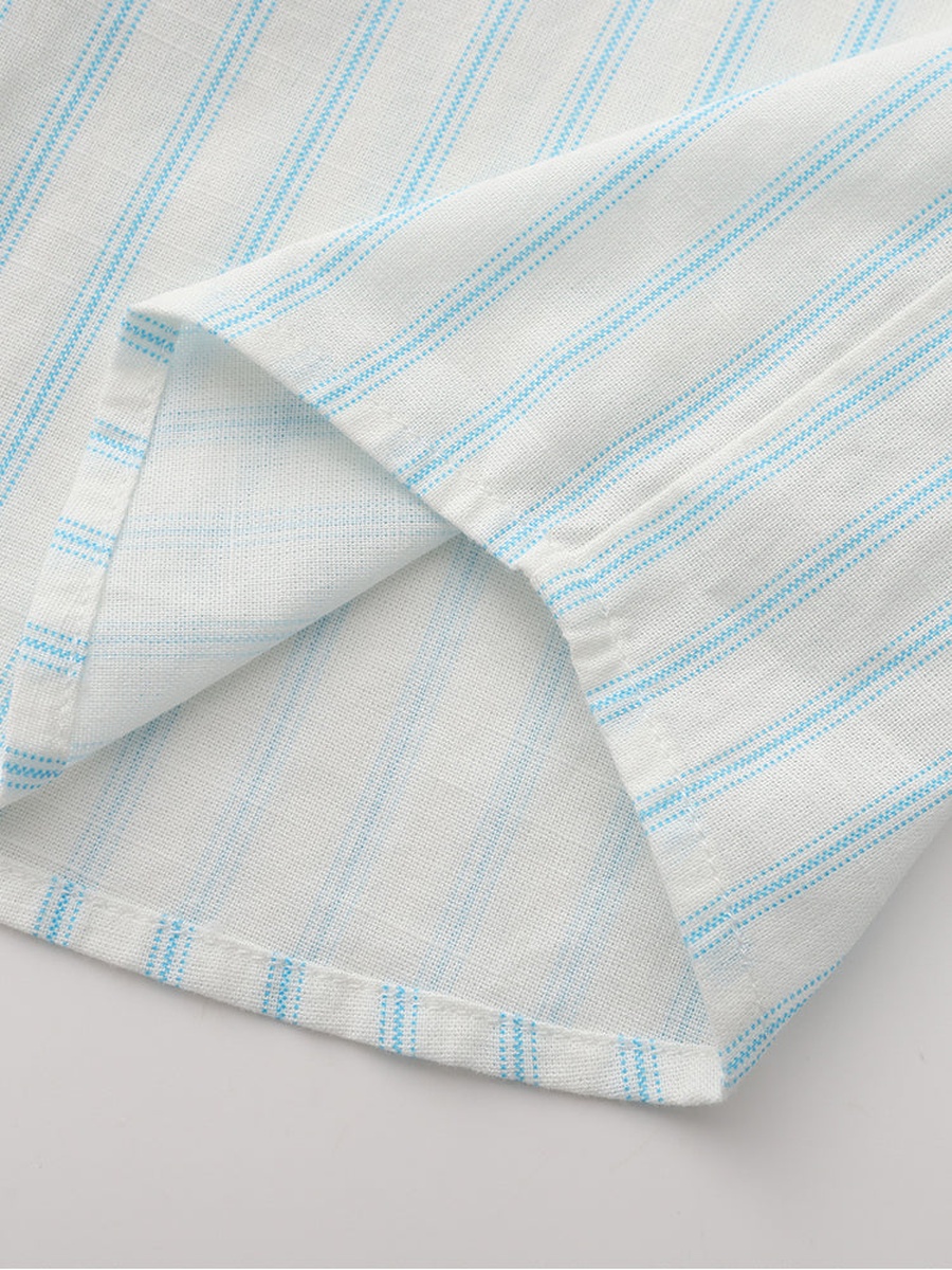 Striped Shirt with Embroidery