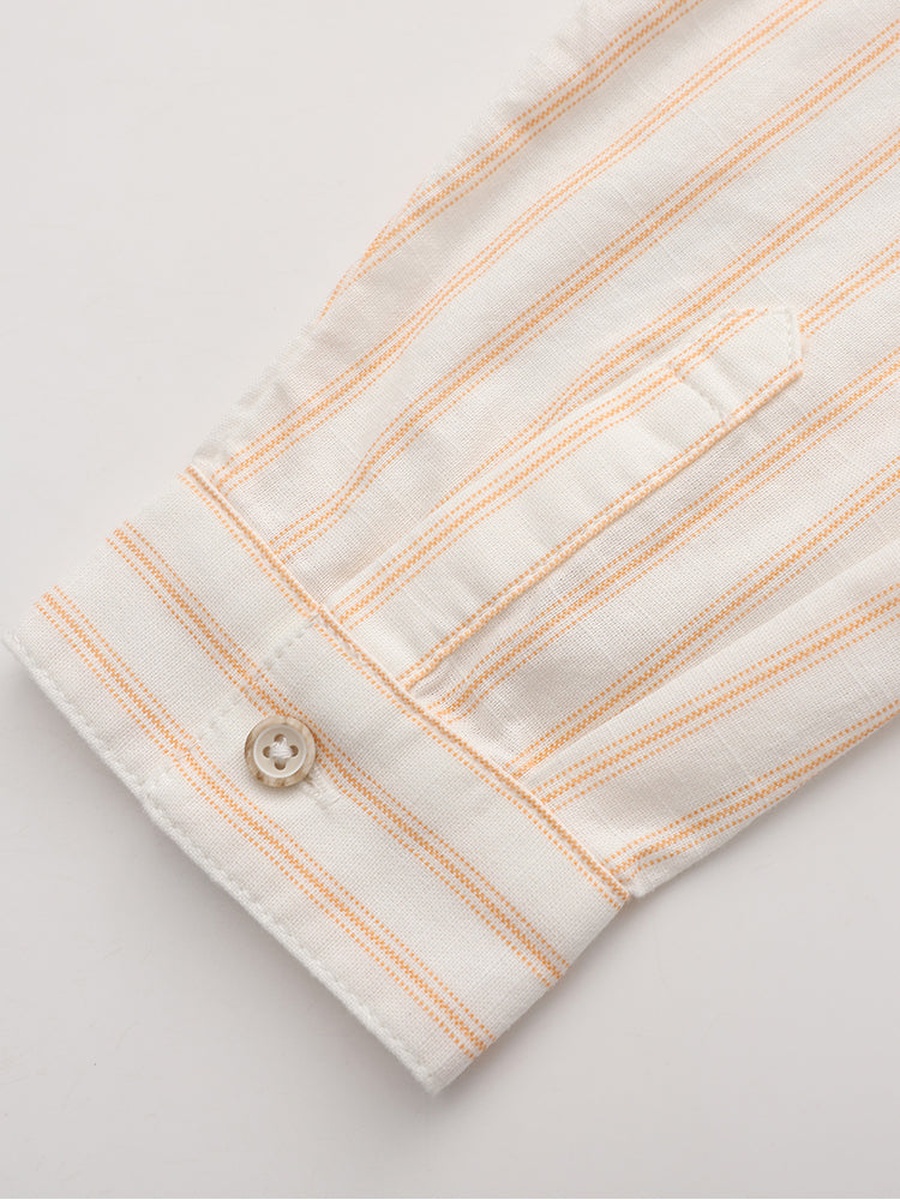 Striped Shirt with Embroidery
