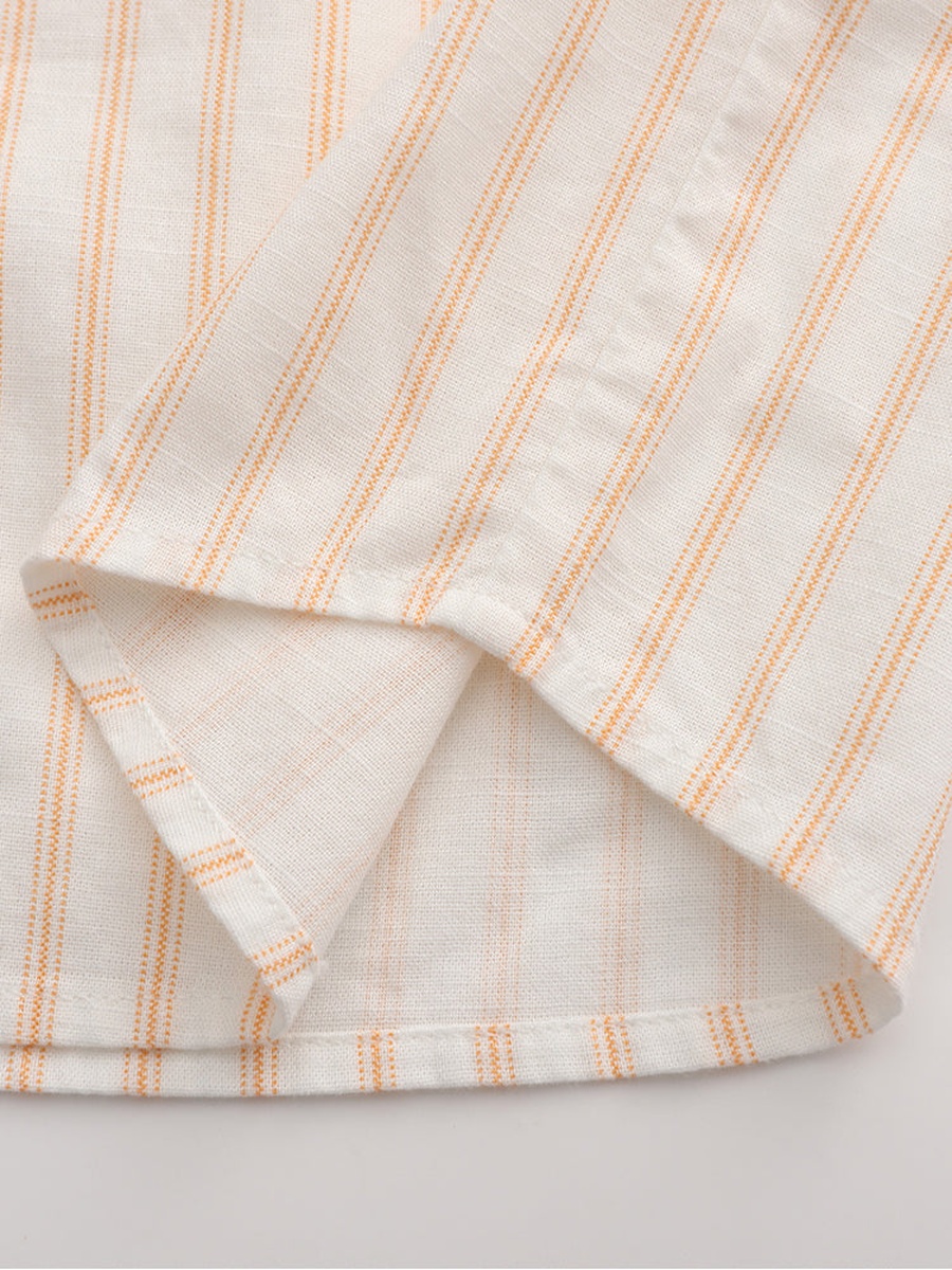 Striped Shirt with Embroidery