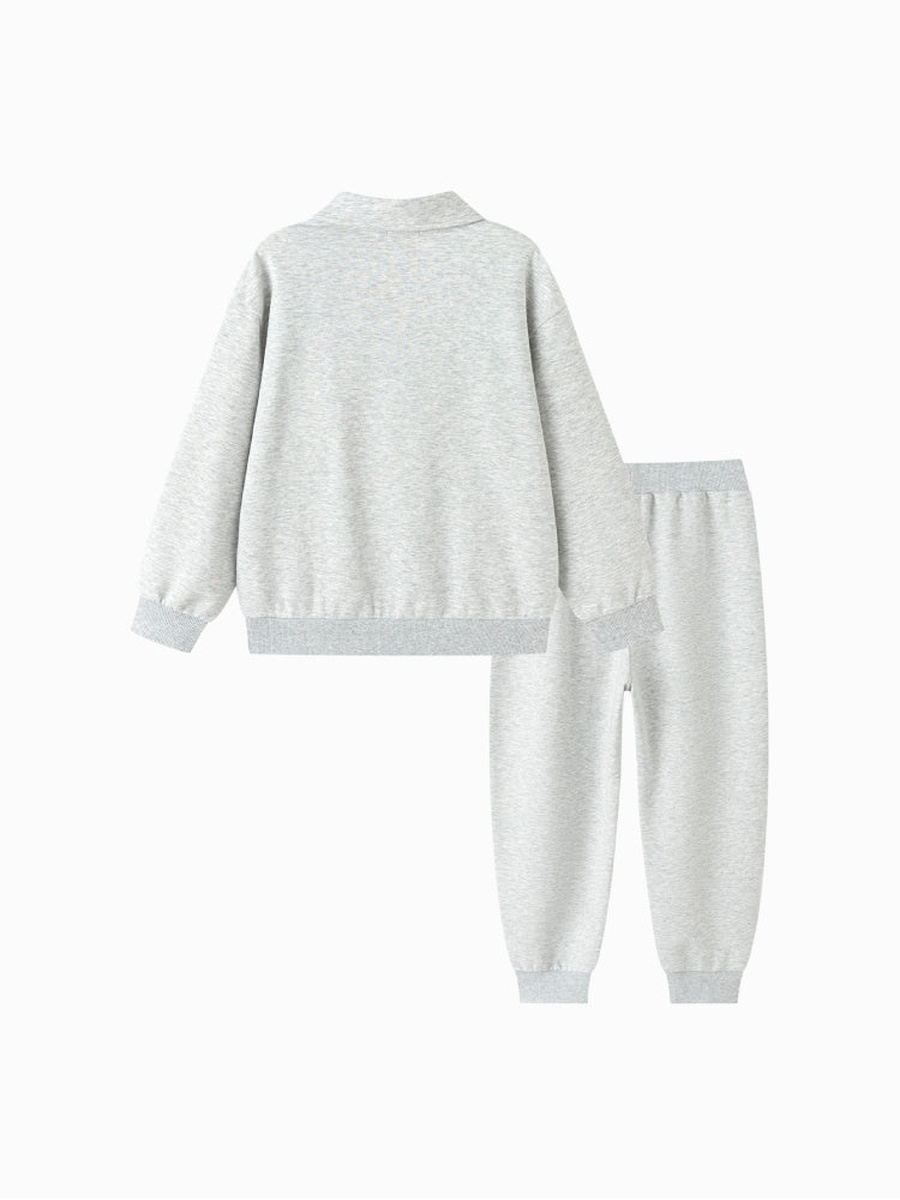 Contrast Sleeve Sweatshirt and Jogger Set