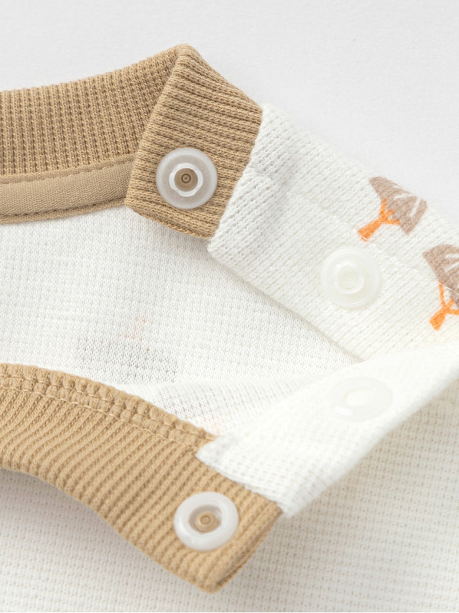 Printed Overall with Contrast Trim