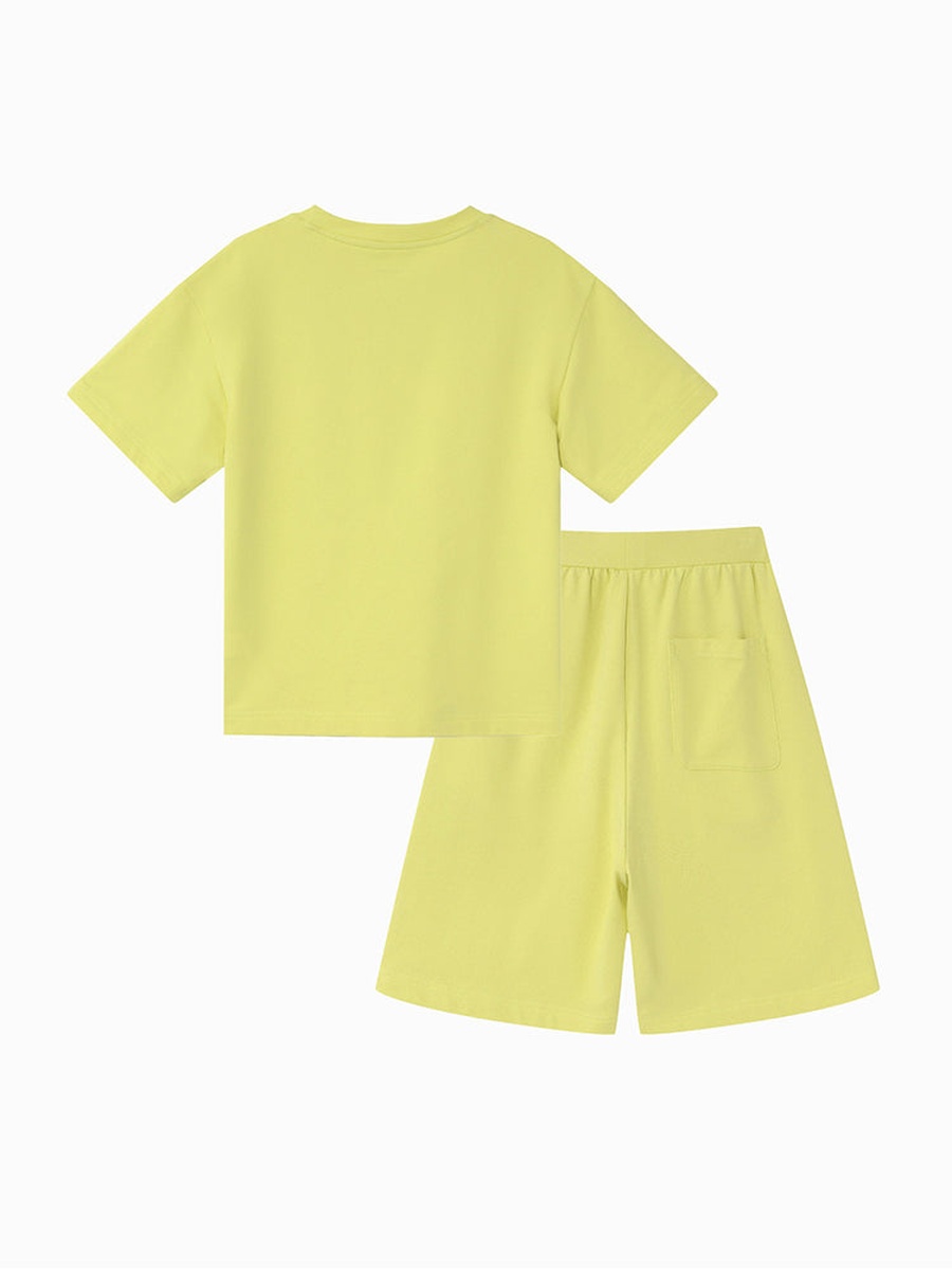 Solid Short Sleeve T-Shirt and Shorts Set