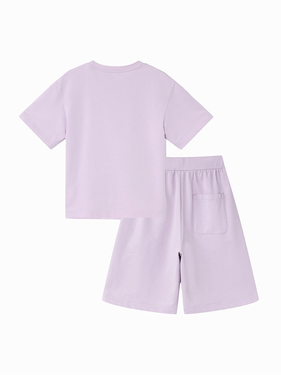 Solid Short Sleeve T-Shirt and Shorts Set