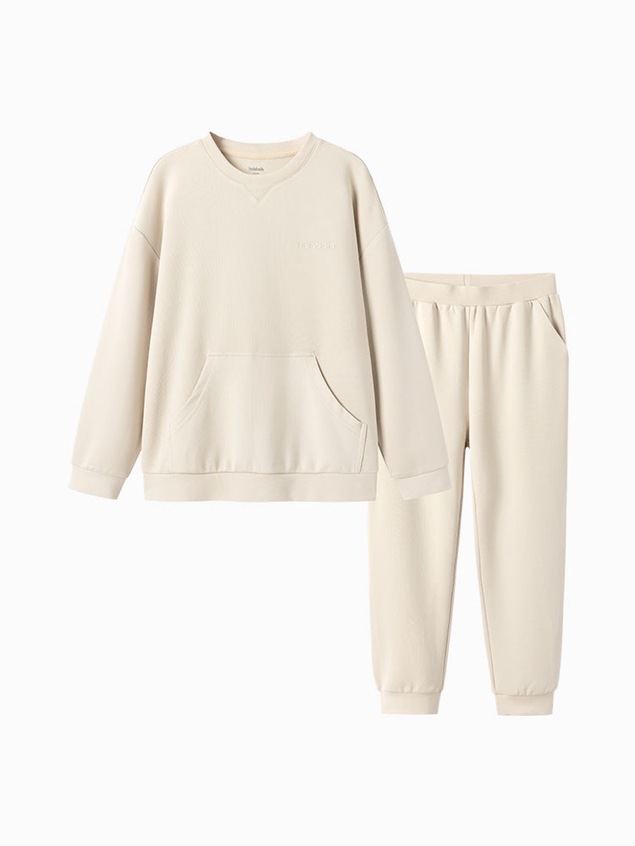 Solid Sweatshirt and Joggers Set