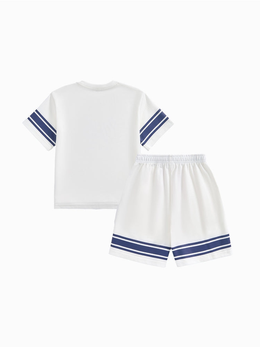 T-Shirt and Shorts with Line Detail