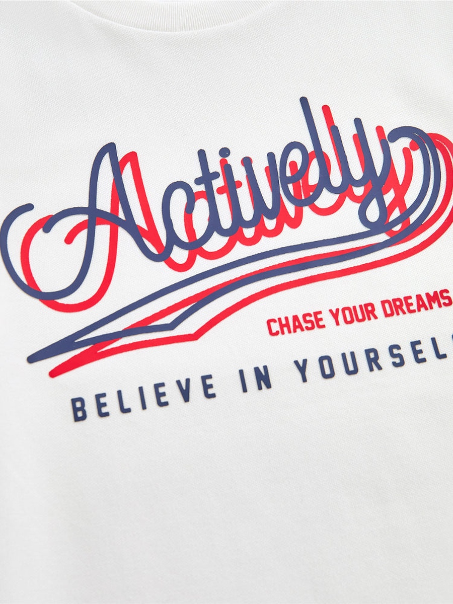 T-Shirt and Shorts with Line Detail