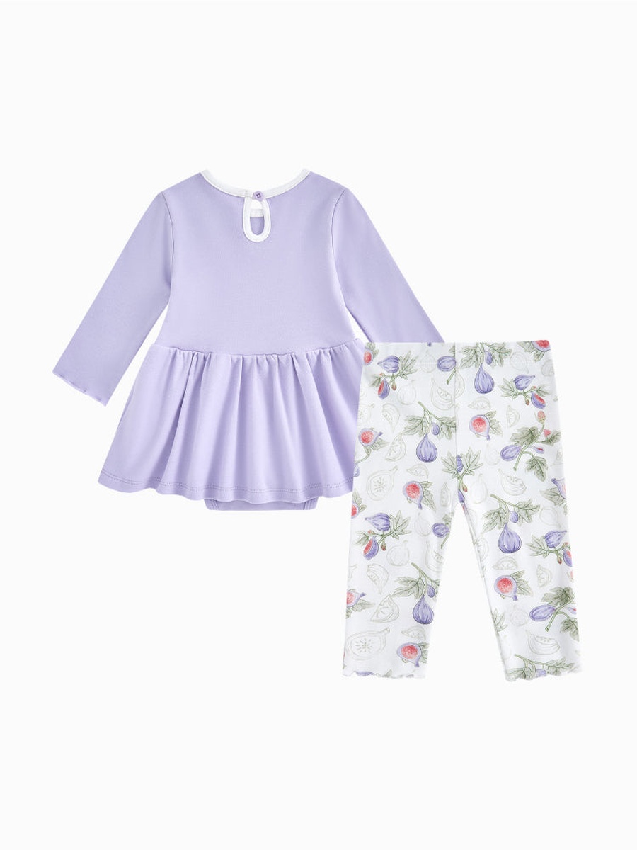 Long Sleeve Bodysuit and Printed Pants