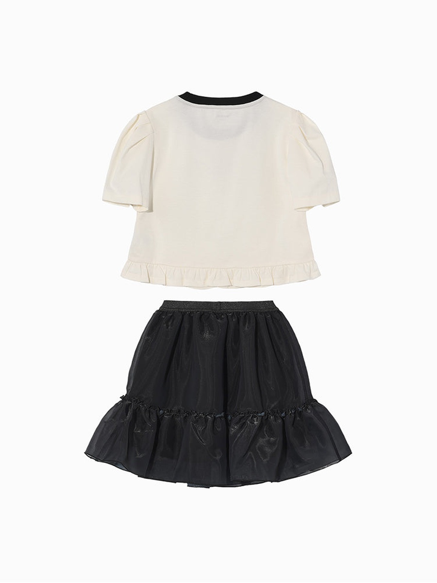 Printed Top and Skirt Set