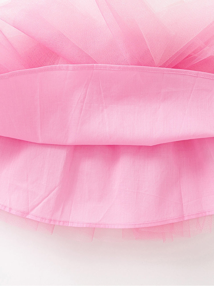 Bow Detail Top and Tulle Skirt Set