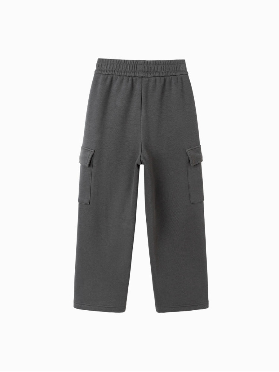 Sweatpants with Side Pockets and Plush Detail