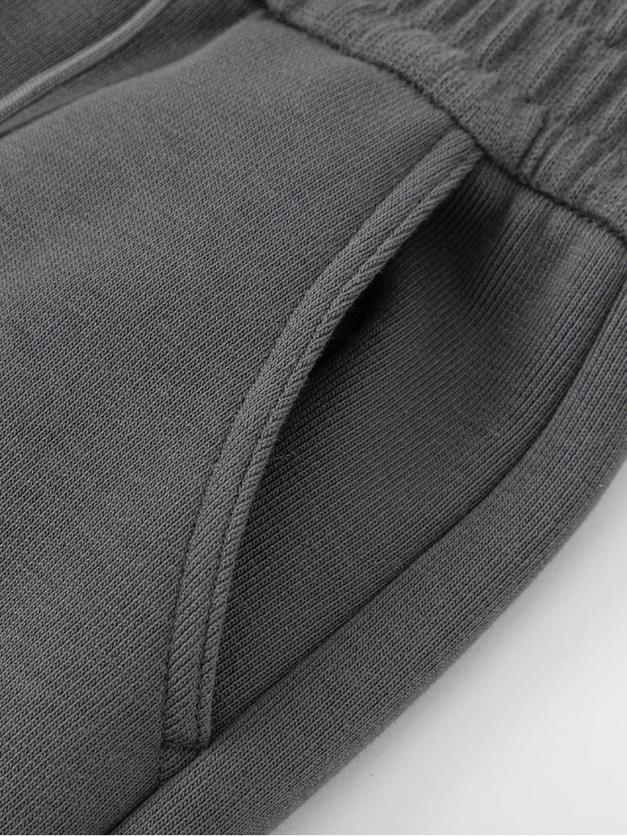 Sweatpants with Side Pockets and Plush Detail