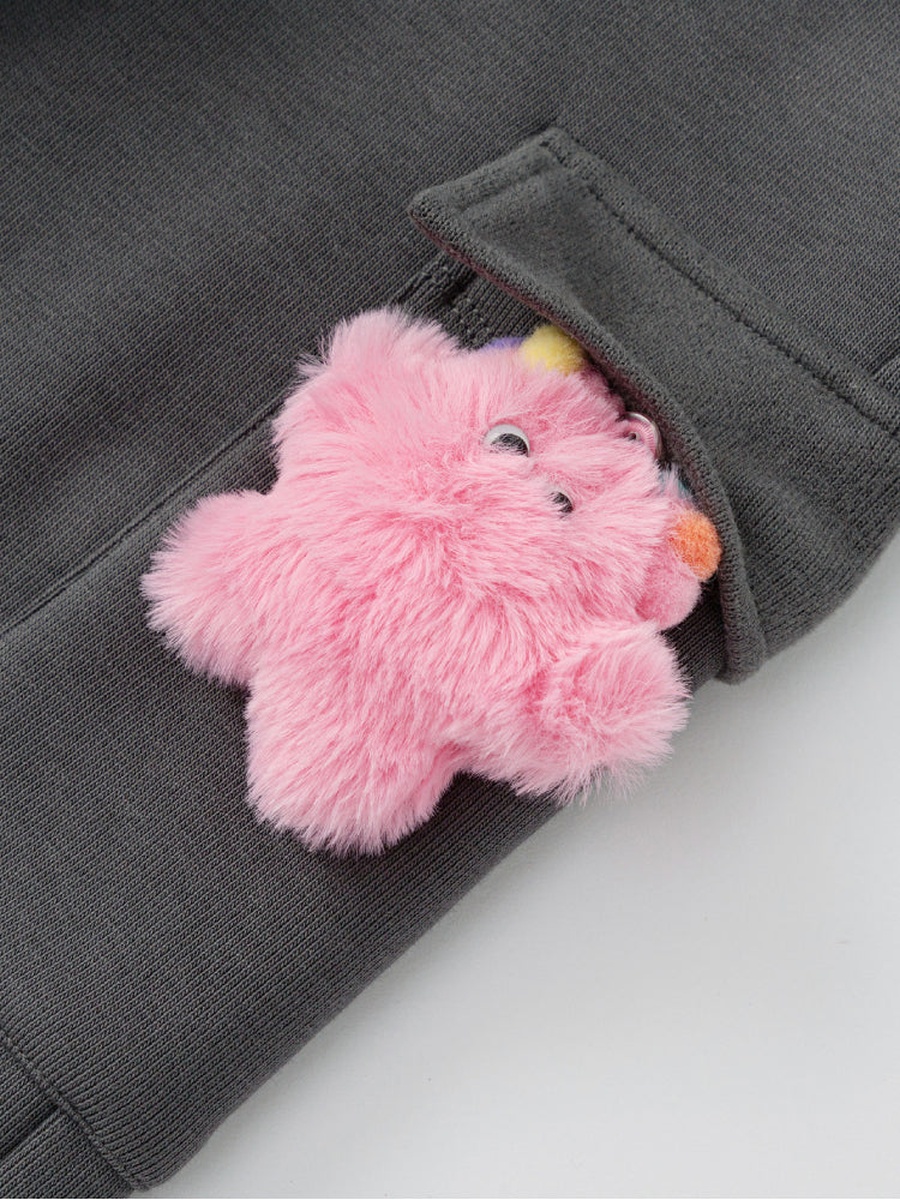Sweatpants with Side Pockets and Plush Detail