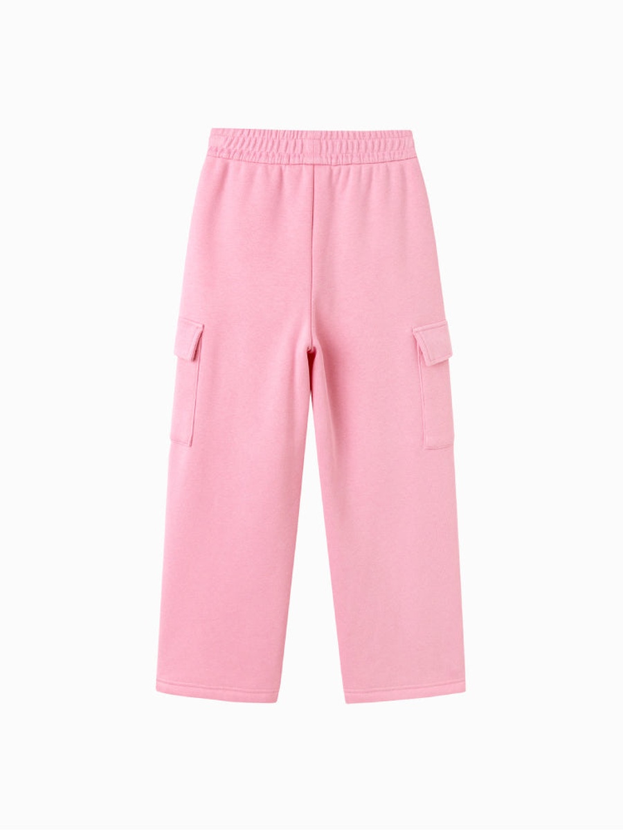 Sweatpants with Side Pockets and Plush Detail