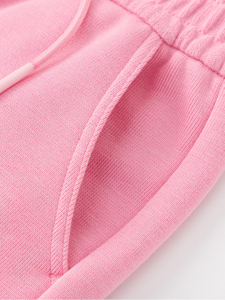 Sweatpants with Side Pockets and Plush Detail