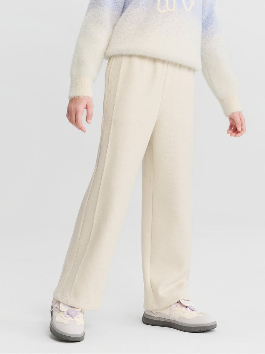 Wide-Leg Sweatpants with Elastic Waist