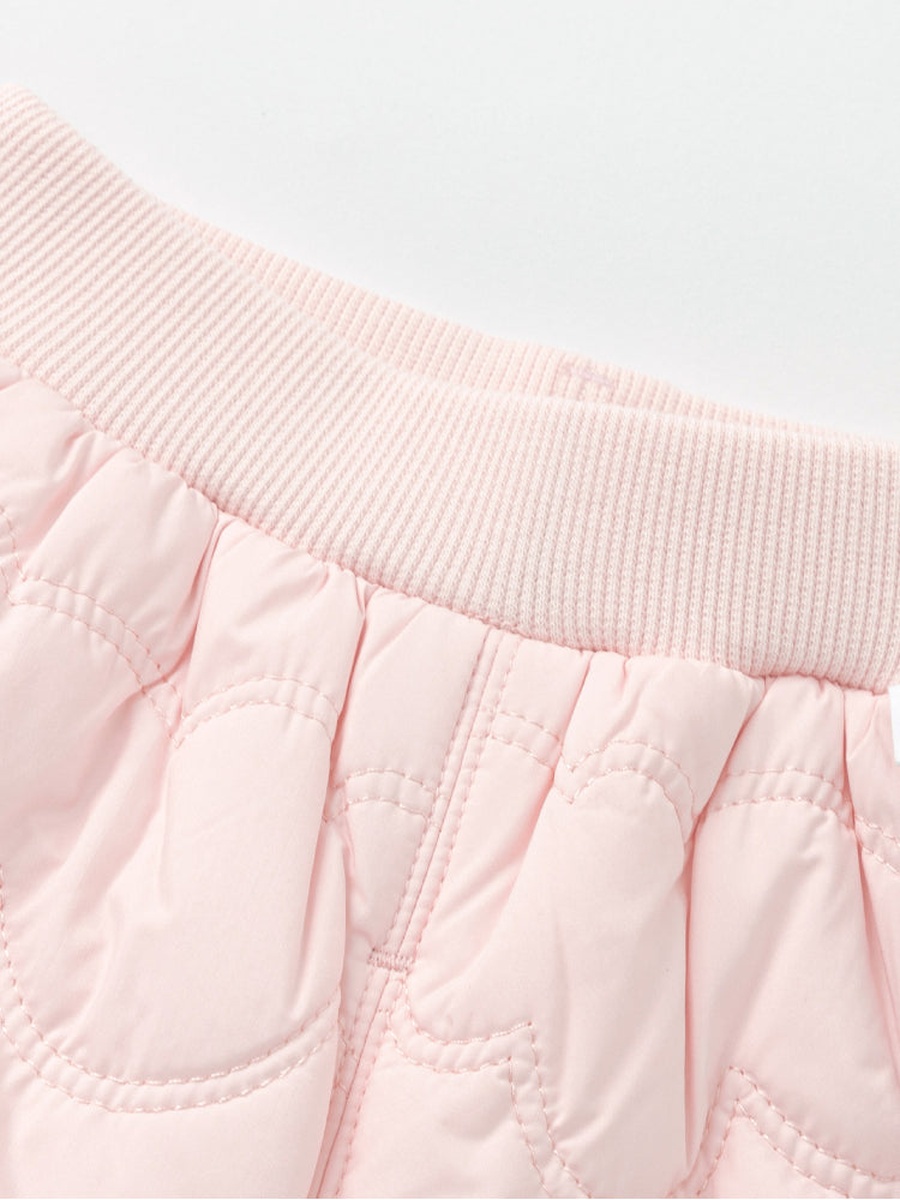 Quilted Pants with Side Bear Detail