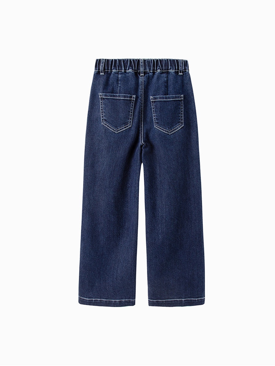 Denim Pants with Embroidery