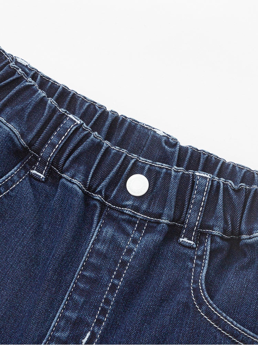 Denim Pants with Embroidery