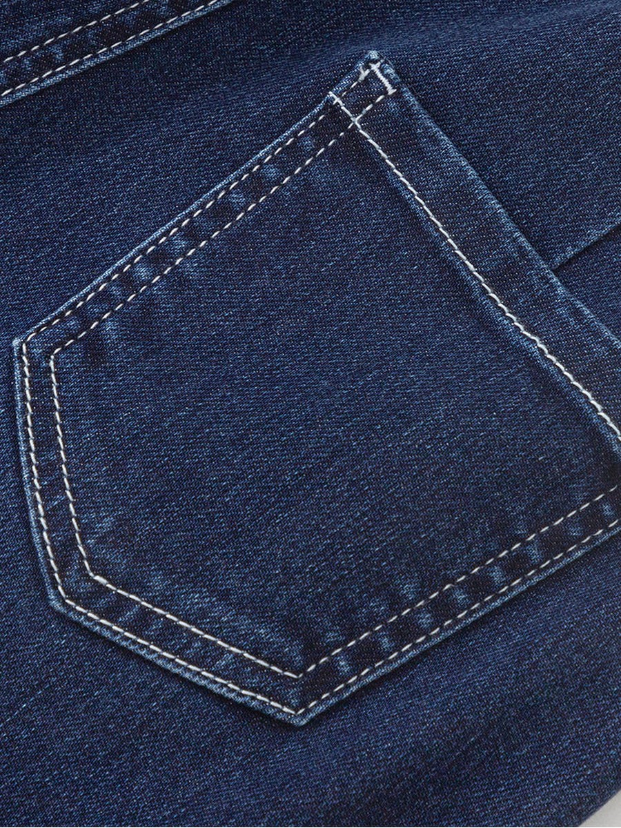 Denim Pants with Embroidery
