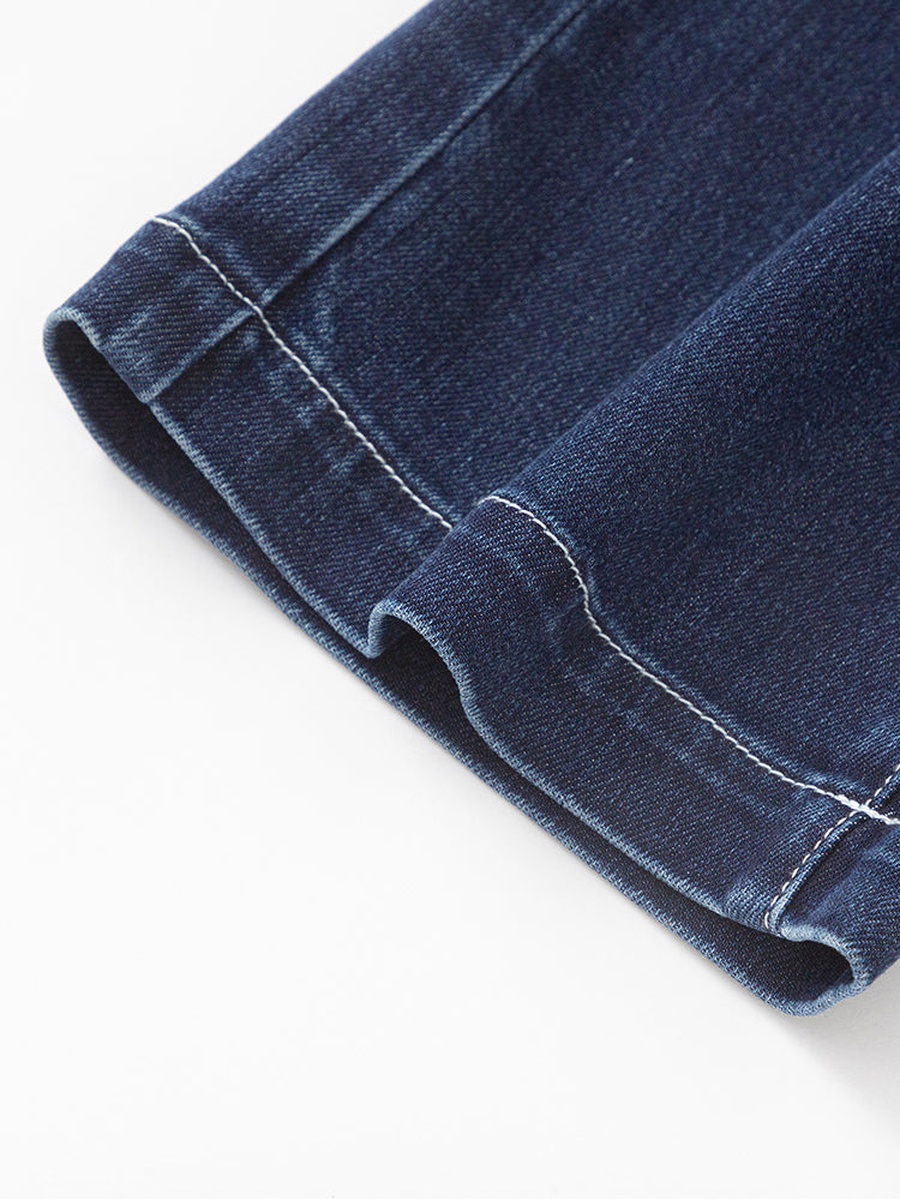 Denim Pants with Embroidery