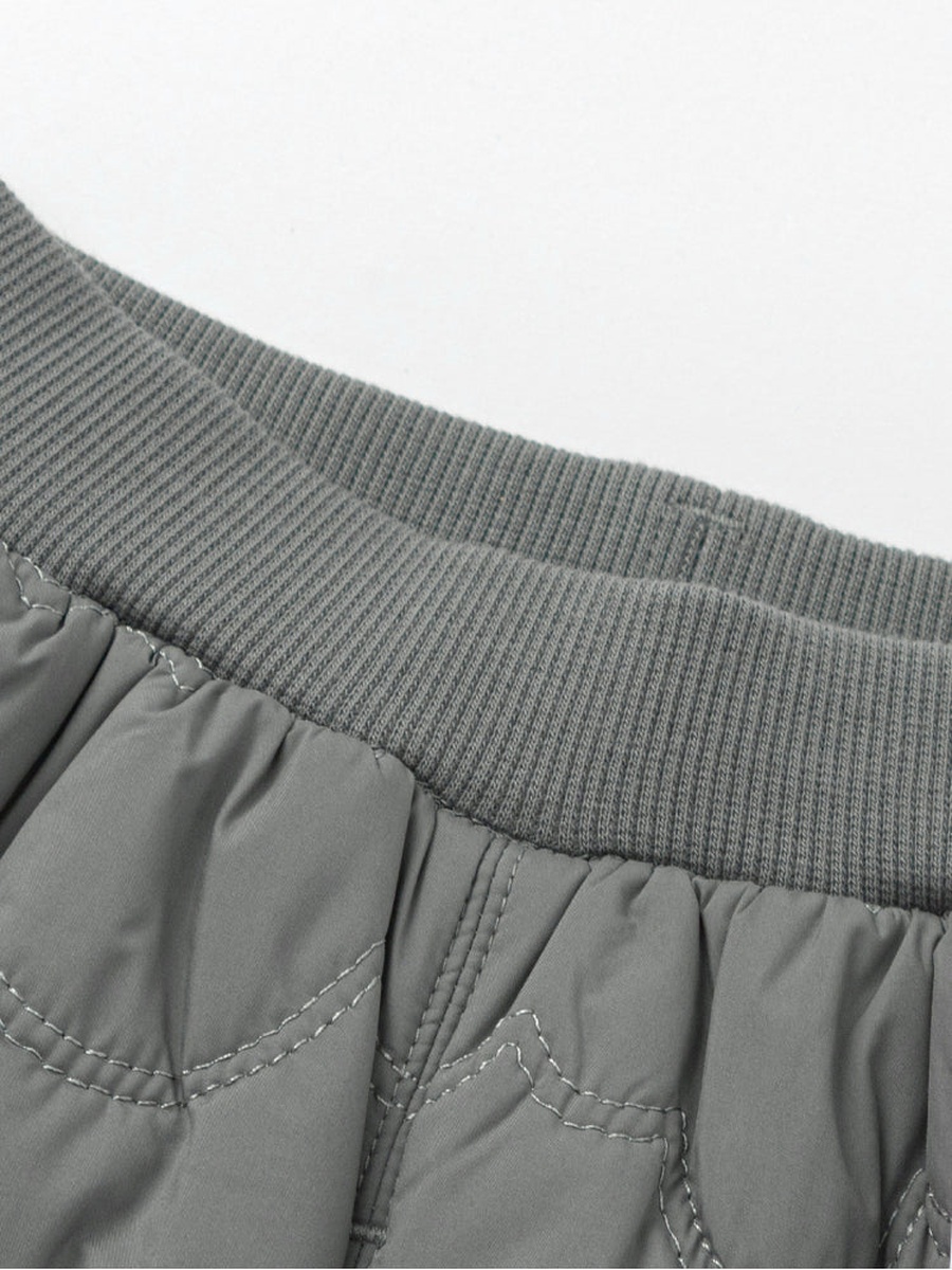 Quilted Pants with Side Bear Detail