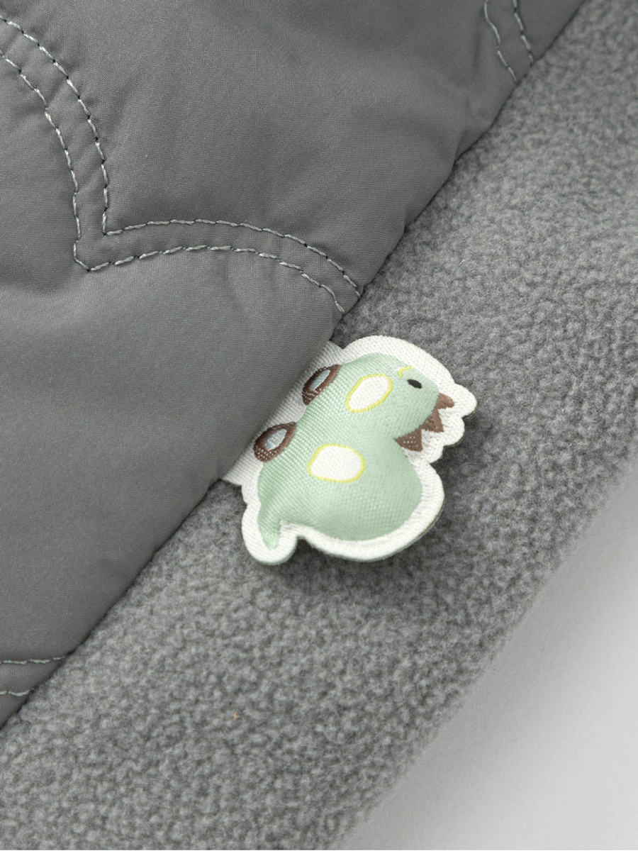 Quilted Pants with Side Bear Detail