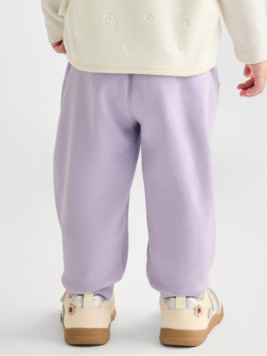 Sweatpants with Side Flower Applique