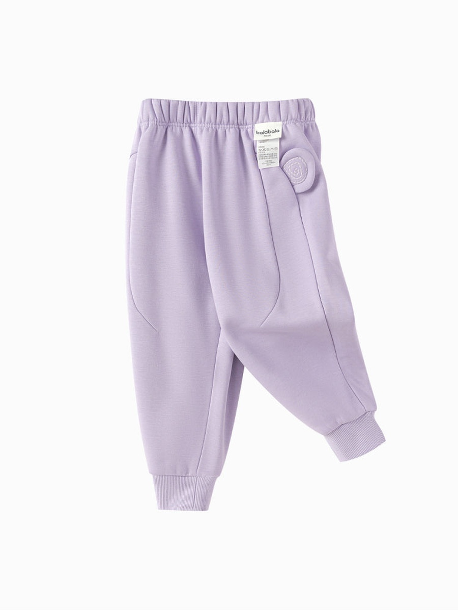 Sweatpants with Side Flower Applique