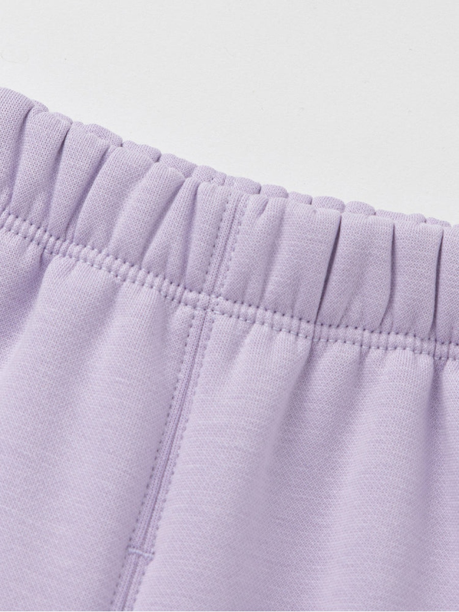 Sweatpants with Side Flower Applique