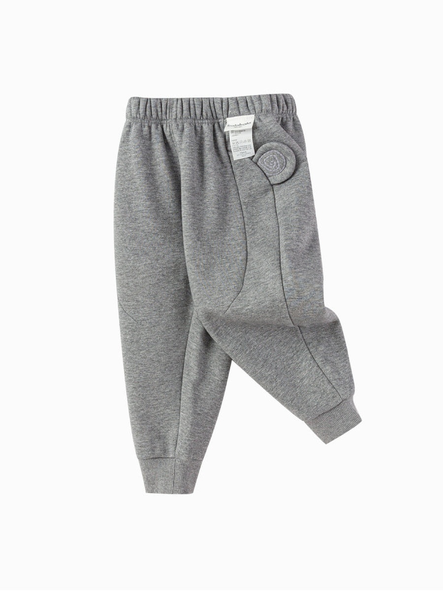 Sweatpants with Side Flower Applique