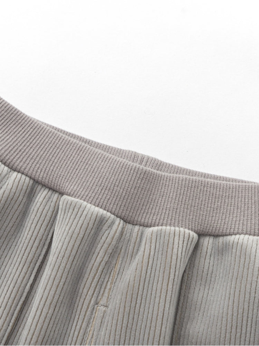 Corduroy Pants with Front Pockets