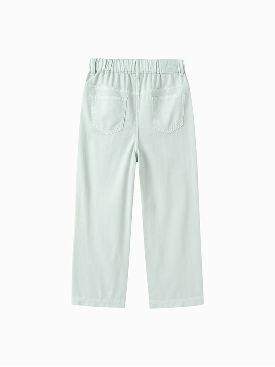 Solid Colored Denim Pants