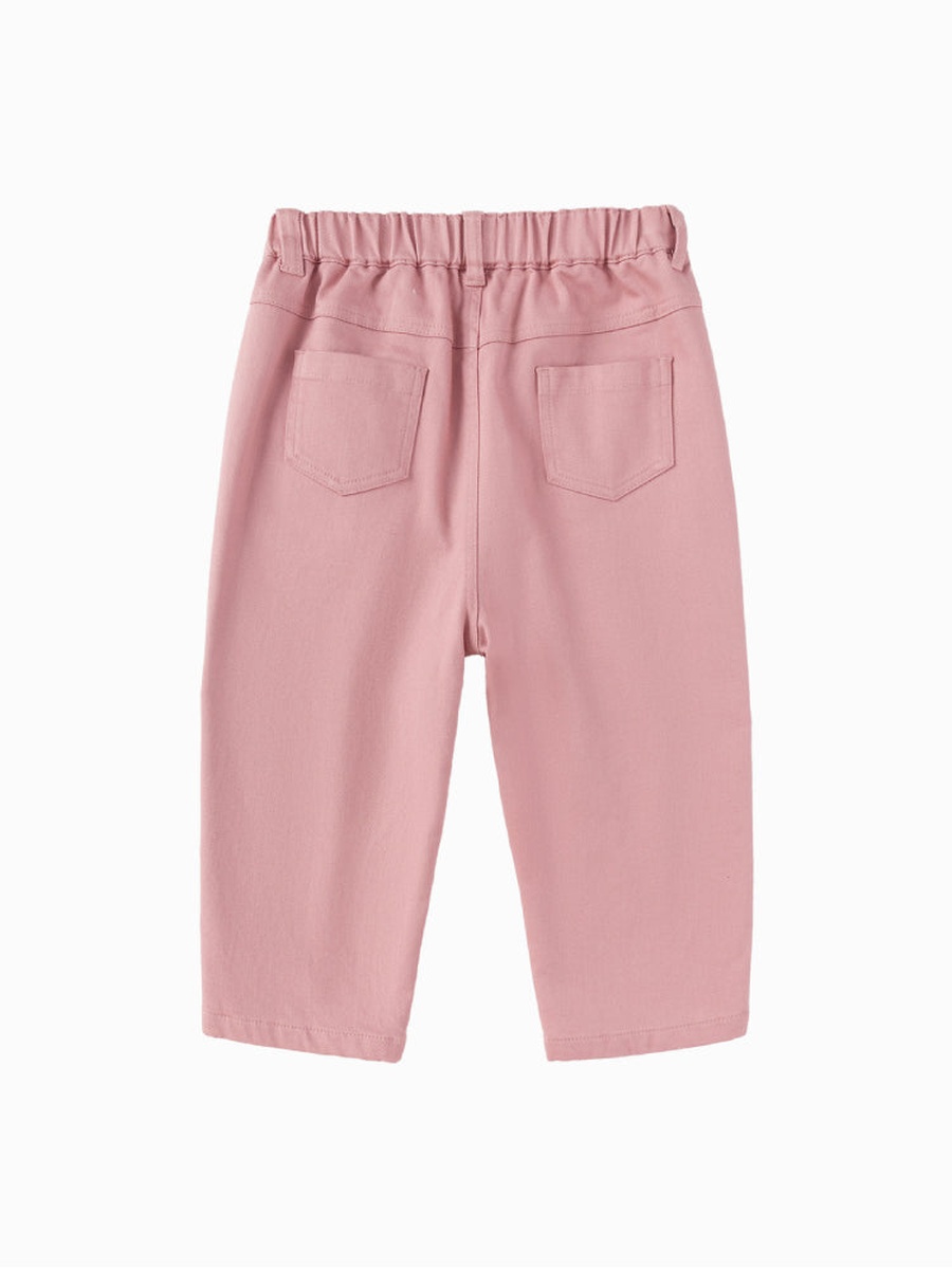 Pants with Floral Embroidery