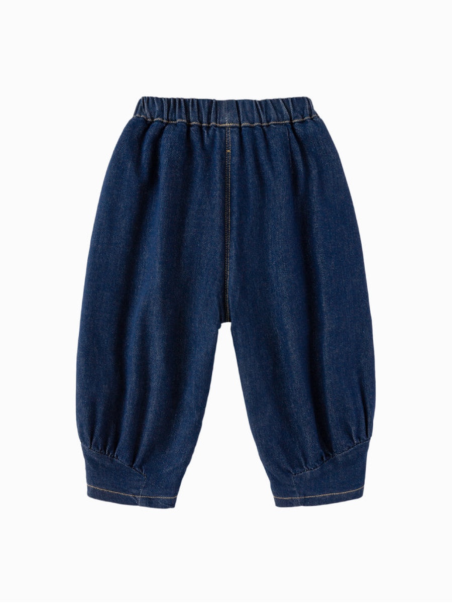 Denim Pants with Cat Ear Detail