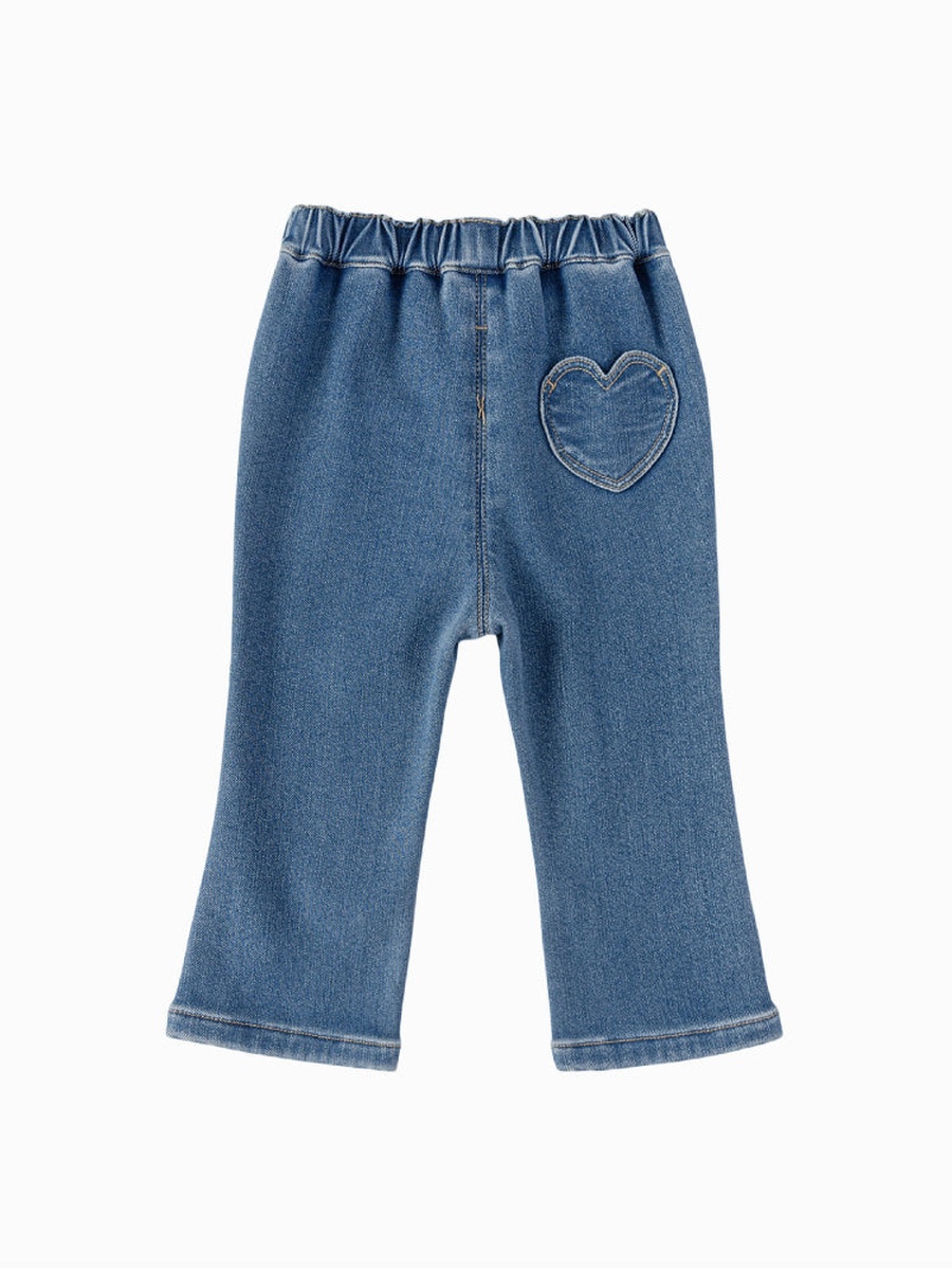 Denim Pants with Embroidery