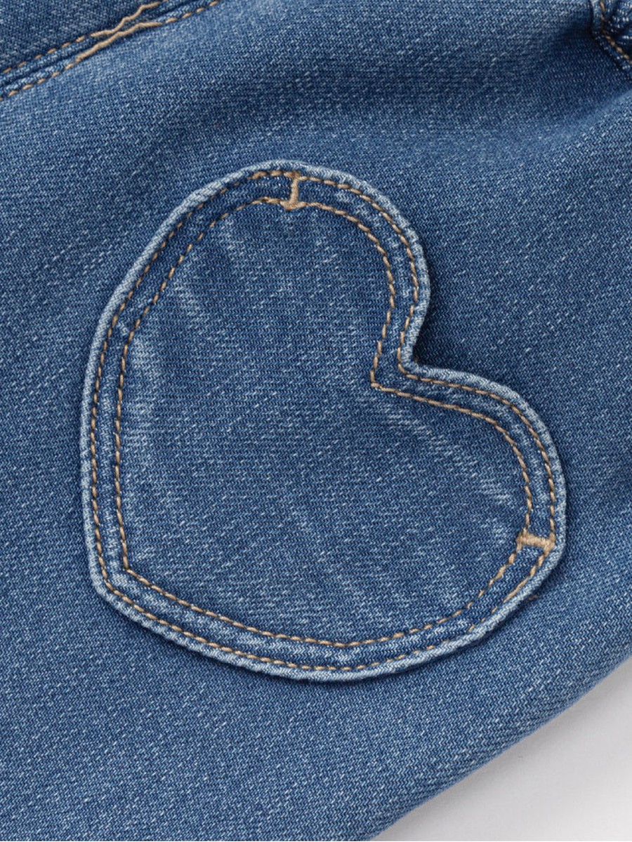 Denim Pants with Embroidery