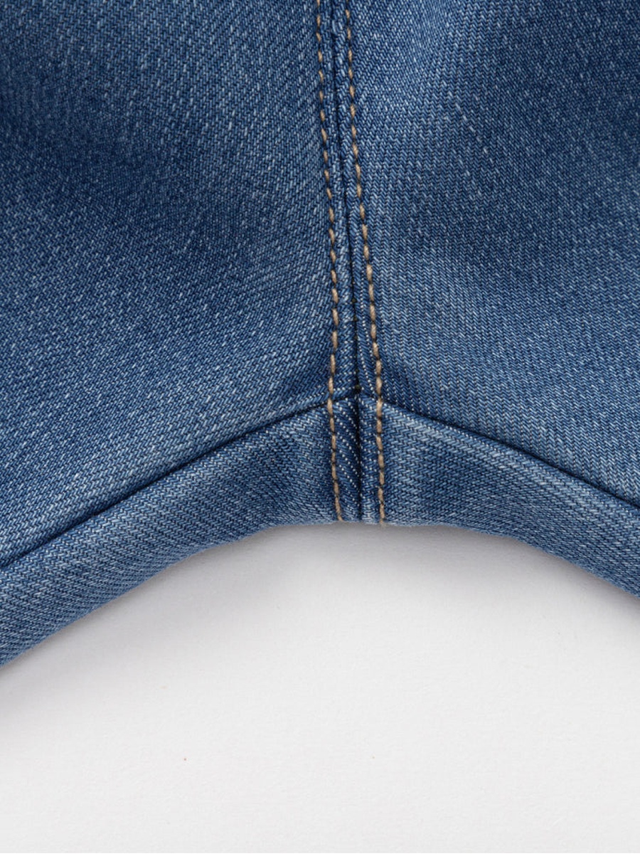 Denim Pants with Embroidery