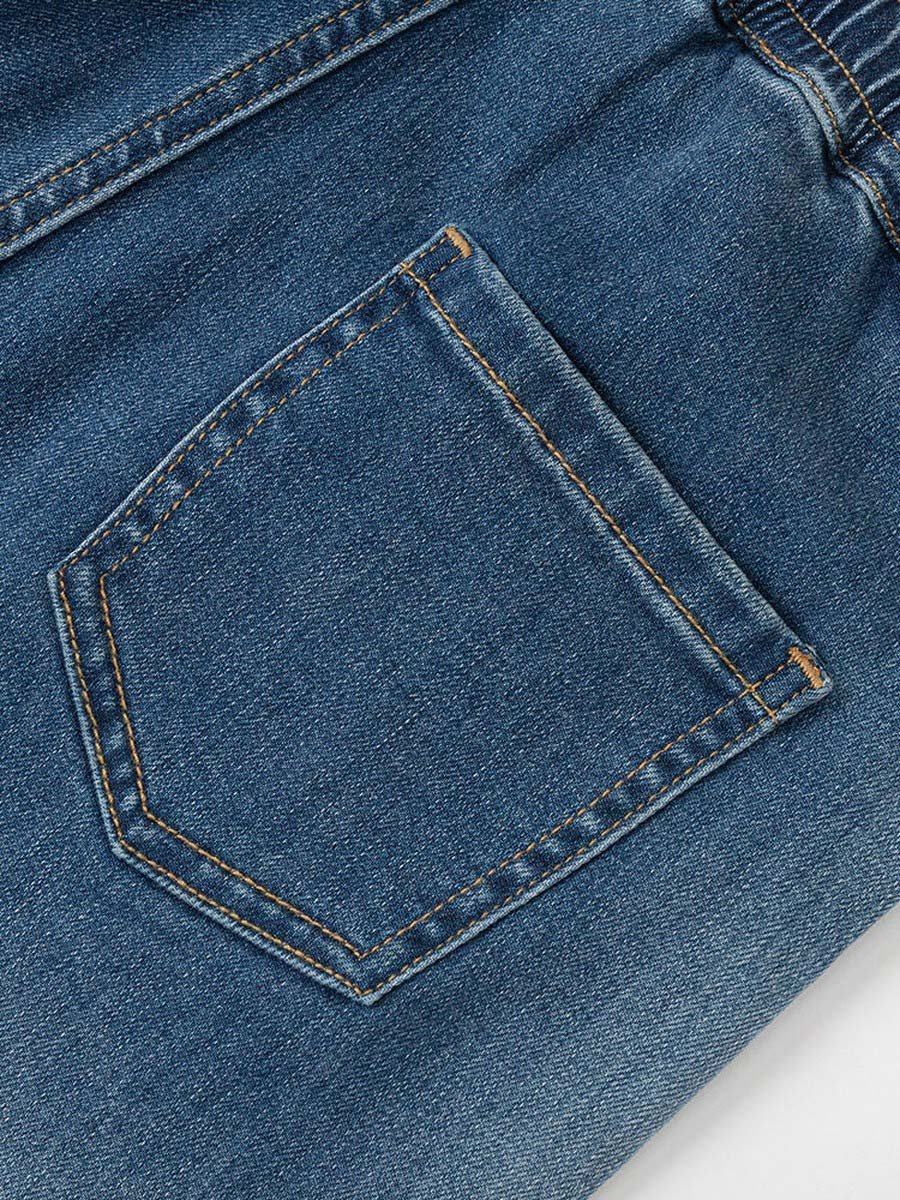 Acid Washed Denim Pants